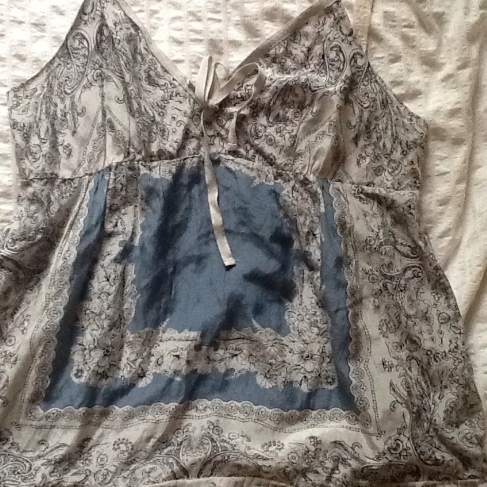 😍Lucky cotton Boho silk blend cami top - Picture 4 of 4